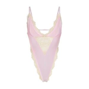 NWT SKIMS Velvet Lace Teddy in CHERRY BLOSSOM MULTI sz S - RARE